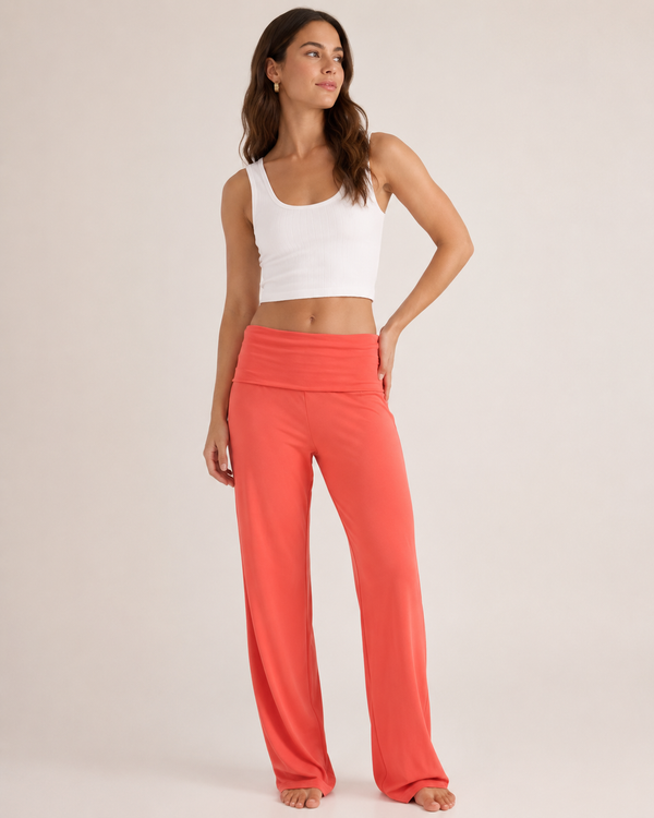 Pantalon Détente Ceinture Repliée