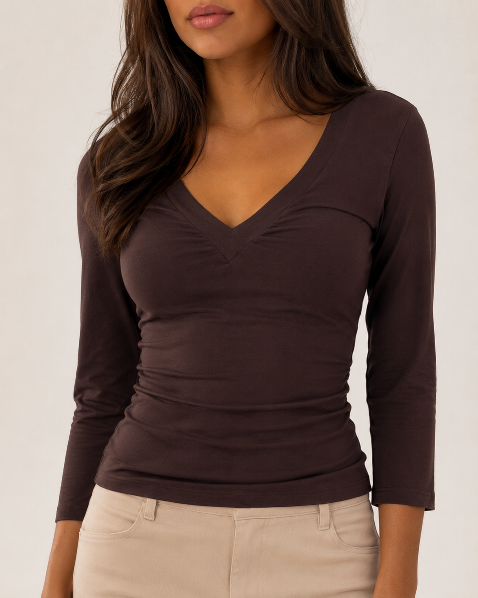 Le Tee-Shirt Sculptant Col V