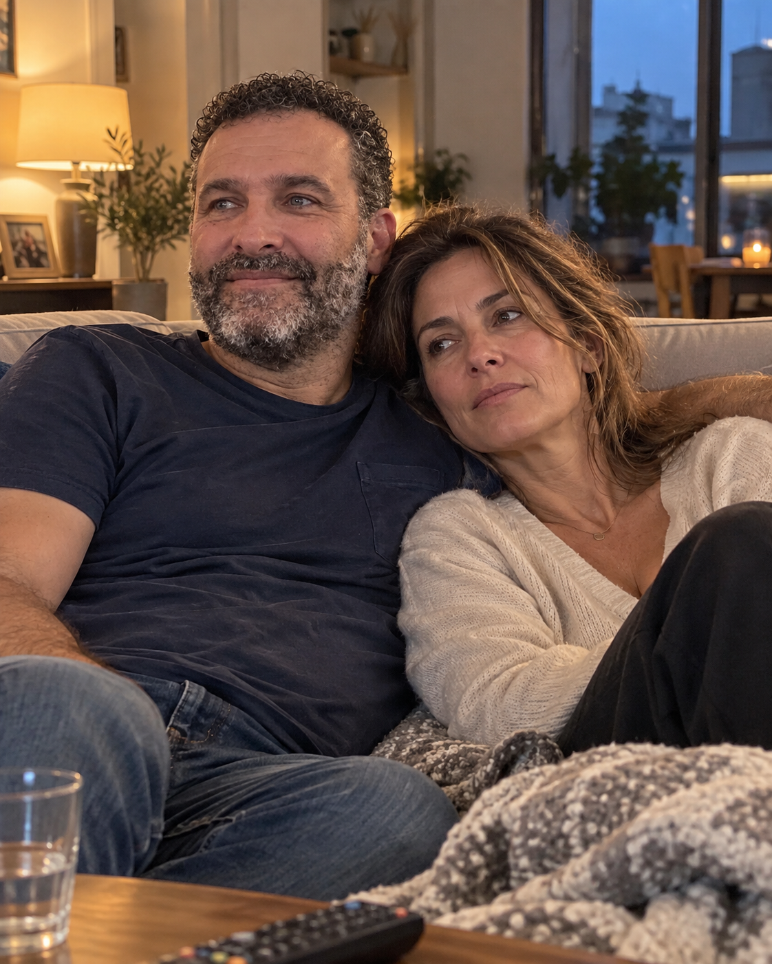 Claire et Marc chez eux